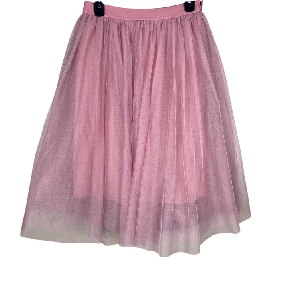 Haute Monde Pink Tulle A-Line Skirt